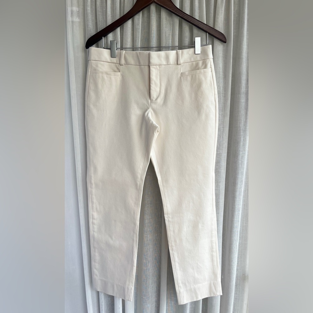 Banana Republic Cream Pants in the Sloan Fit